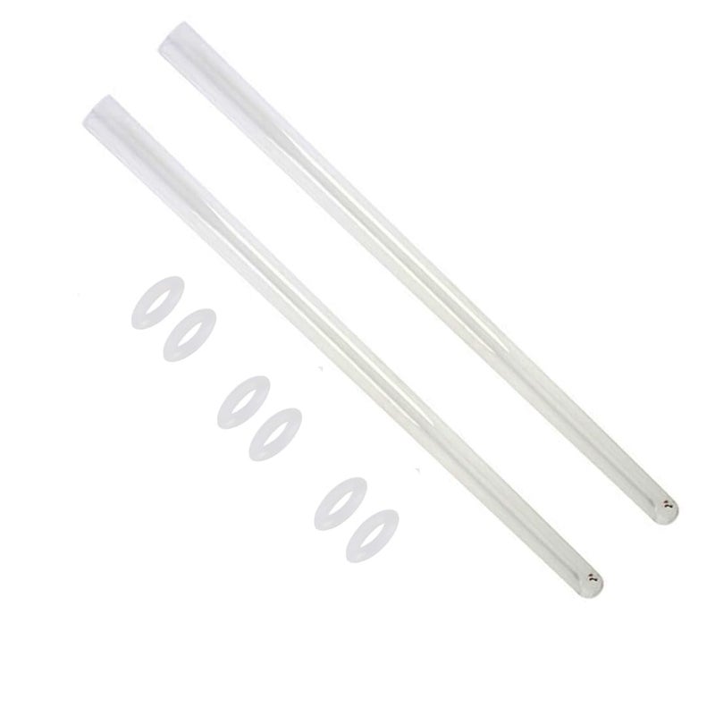 HQUA-OWS-12Q Quartz Sleeve for OWS 12GPM Water Purifier, 2Pack, 6 O-Rings Included. - Image 1